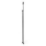 Seitenansicht der zusammengeklappten Klappleiter SOLID V aus Aluminium von hjh OFFICE