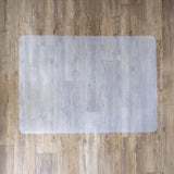 Milchweiße Bodenschutzmatte FORTIFLEX für Hartböden in den Maßen 120 x 90 cm von hjh OFFICE
