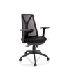 Homeoffice-Bürostuhl FALUN BASIC in Schwarz mit Netzrückenlehne und Armlehnen von hjh OFFICE