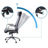 Neigungsmechanismus und Sitzhöhenverstellung des Luxus-Chefsessel ASPERA 20 von hjh OFFICE