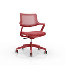 Roter Bürostuhl FLEX CHAIR mit netzförmiger Rückenlehne und fünf Rollen von Bosen Europe