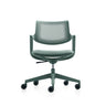 Grüner Bürostuhl FLEX CHAIR mit perforierter Rückenlehne und Rollkreuz von Bosen Europe