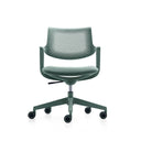 Grüner Bürostuhl FLEX CHAIR mit perforierter Rückenlehne und Rollkreuz von Bosen Europe