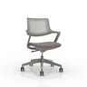 Taupefarbener Bürostuhl FLEX CHAIR mit perforierter Rückenlehne und Rollenkreuz von Bosen Europe