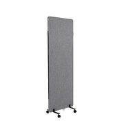 Trennwand FLEXMIUT in Dunkelgrau mit rollbarem Standfuß von hjh OFFICE
