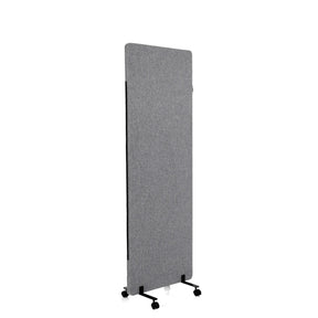 Trennwand FLEXMIUT in Dunkelgrau mit rollbarem Standfuß von hjh OFFICE