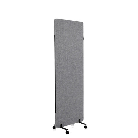Trennwand FLEXMIUT in Dunkelgrau mit rollbarem Standfuß von hjh OFFICE