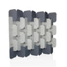 Trennwände FLEXMIUT PLUG in Grau und Hellgrau mit geflochtenem Design aus Filz von hjh OFFICE