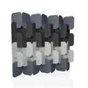 Trennwand FLEXMIUT PLUG in verschiedenen Grautönen aus Filz mit modularer Struktur von hjh OFFICE