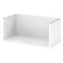 Weißer Aufsatzkorpus FlexWall mit offener Bauweise und Sichtkanten von hjh OFFICE PRO
