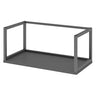 Metallrahmen FlexWall in Graphit mit einer integrierten Bodenplatte von hjh OFFICE PRO