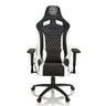 Gamingstuhl GAMEBREAKER SX 04 in Schwarz-Weiß mit Rautensteppung und Armlehnen von hjh OFFICE