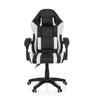 Gamingstuhl GAMEBREAKER W02 in Schwarz-Weiß mit Nacken- und Lendenkissen sowie Rollen von MyBuero