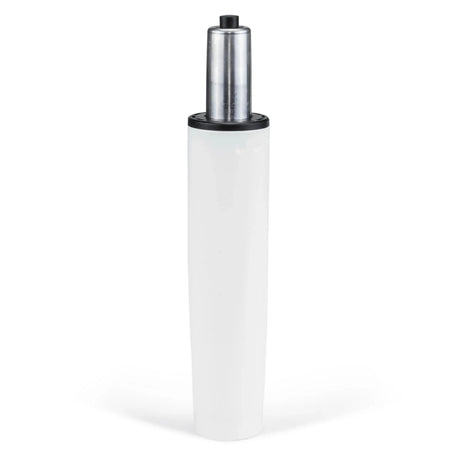 Weiße Gasfeder GF-M mit silbernem Metallkolben von hjh OFFICE