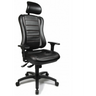 Schwarzer Profi-Bürostuhl HEAD POINT RS mit Kopfstütze und Armlehnen von Topstar