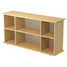 Offenes Sideboard KAPA SB aus hellem Ahornholz mit drei Regalfächern von hjh OFFICE PRO