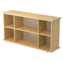 Offenes Sideboard KAPA SB aus hellem Ahornholz mit drei Regalfächern von hjh OFFICE PRO