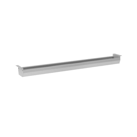 Silberner horizontaler Kabelkanal KC S mit einer Länge von 160 cm von hjh OFFICE PRO