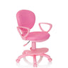 Pinker Kinderdrehstuhl KID COLOUR mit Armlehnen und Rollenfuß von hjh OFFICE