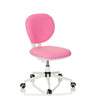 Kinderdrehstuhl KID VIVO in Pink mit weißem Fußkreuz und Rollen von hjh OFFICE