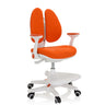Kinderstuhl KID WING in Orange mit weißem Gestell und integrierter Fußstütze von hjh OFFICE