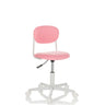 Rosa Kinderdrehstuhl KIDDY BASE I mit weißem Fußkreuz und Rollen von hjh OFFICE
