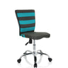 Kinderdrehstuhl KIDDY COMFORT I in Grau und Türkis mit Netzbezug und glänzendem Fußkreuz von hjh OFFICE