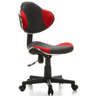 Grau-roter Kinderdrehstuhl KIDDY GTI-2 mit Netzbezug und Rollenfußkreuz von hjh OFFICE