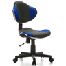 Kinderdrehstuhl KIDDY GTI-2 in Grau und Blau mit Netzbezug und Rollenfußkreuz von hjh OFFICE