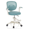 Kinderdrehstuhl KIDDY SMART in Aqua mit Netzrückenlehne und weißem Gestell von hjh OFFICE
