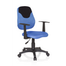 Blau-schwarzer Kinderdrehstuhl KIDDY STYLE mit Netzbezug und Armlehnen von hjh OFFICE