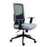 Profi-Bürostuhl LAVITA in Schwarz und Grau mit Netzrückenlehne und Armlehnen von hjh OFFICE