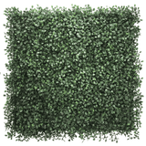 Grüne Pflanzenmatte LEAFLUXE 1 mit dichten, kleinen Blättern in quadratischer Form von hjh LIVING