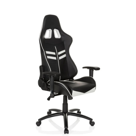 Gamingstuhl LEAGUE PRO in Schwarz-Weiß mit integrierter Kopfstütze und Armlehnen von hjh OFFICE