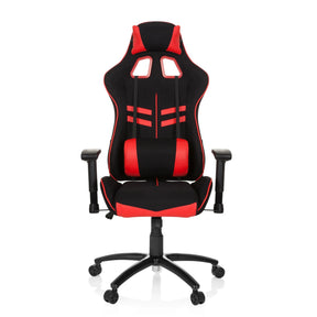 Gamingstuhl LEAGUE PRO I in Schwarz und Rot mit Nacken- und Lendenkissen von hjh OFFICE
