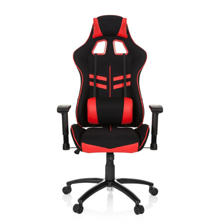 Gamingstuhl LEAGUE PRO I in Schwarz und Rot mit Nacken- und Lendenkissen von hjh OFFICE