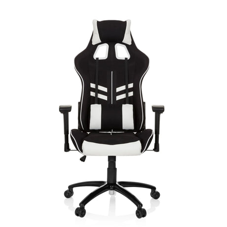Gamingstuhl LEAGUE PRO I in Schwarz-Weiß mit integrierter Kopfstütze und Armlehnen von hjh OFFICE