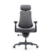 High-End-Bürostuhl LiberNovo Omni Gen in Dunkelgrau mit Kopfstütze und Armlehnen von Libernovo