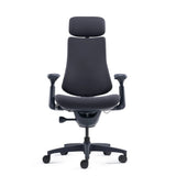 High-End-Bürostuhl LiberNovo Omni in Schwarz mit Kopfstütze und Armlehnen von Libernovo