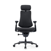 High-End-Bürostuhl LiberNovo Omni Pro in Dunkelgrau mit Kopfstütze und verstellbaren Armlehnen von Libernovo