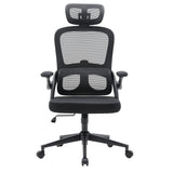 Profi-Bürostuhl MC102C-M101 in Schwarz mit Netzrückenlehne und Kopfstütze von Sihoo