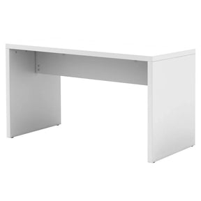 Weißer Konferenztisch MEETING MP130 mit schlichtem Design und zwei geschlossenen Seitenwangen von hjh OFFICE PRO