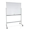 Whiteboard MULTIBOARD I mit weißer Schreibfläche und silbernem Gestell auf Rollen von hjh OFFICE