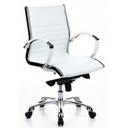 Profi-Chefsessel PARMA 10 in Cremeweiß mit glänzenden Chrom-Armlehnen und Fußkreuz von hjh OFFICE