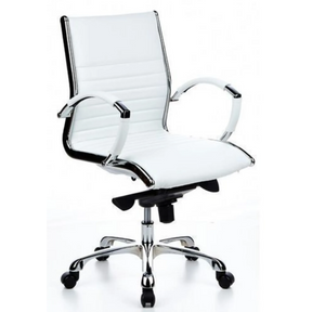 Profi-Chefsessel PARMA 10 in Cremeweiß mit glänzenden Chrom-Armlehnen und Fußkreuz von hjh OFFICE