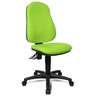 Homeoffice-Bürostuhl POINT 60 mit grünem Bezug und schwarzem Fußkreuz auf Rollen von Topstar
