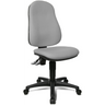 Homeoffice-Bürostuhl POINT 60 mit grauem Stoffbezug und schwarzem Fußkreuz auf Rollen von Topstar