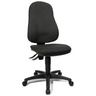 Homeoffice-Bürostuhl POINT 60 mit anthrazitfarbenem Stoffbezug und Rollenfußkreuz von Topstar