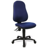 Homeoffice-Bürostuhl POINT 60 mit dunkelblauem Stoffbezug und schwarzem Fußkreuz von Topstar