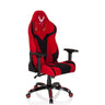 Gamingstuhl PROMOTER II in Schwarz-Rot mit Armlehnen und fünf Rollen von hjh OFFICE